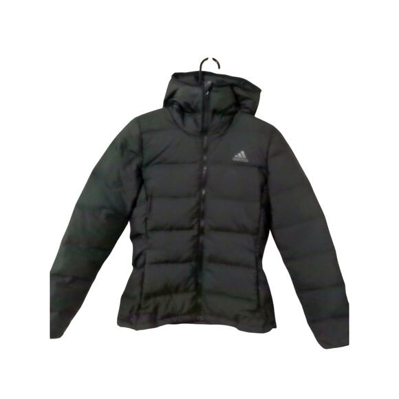 Adidas Helionic Hooded Down Jacket - Black Women s Hiking XS - Picture 2 of 16